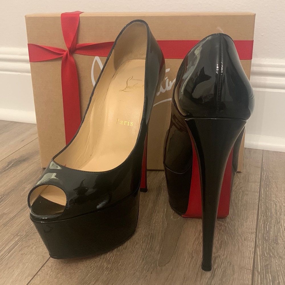 Christian Louboutin Open Toe Heels 150mm